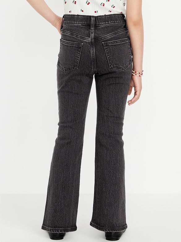 Jean Wow évasé à taille haute pour fille