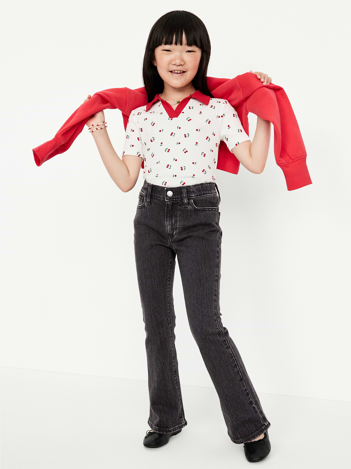 Image number 3 showing, Wow High-Waisted Flare Jeans for Girls