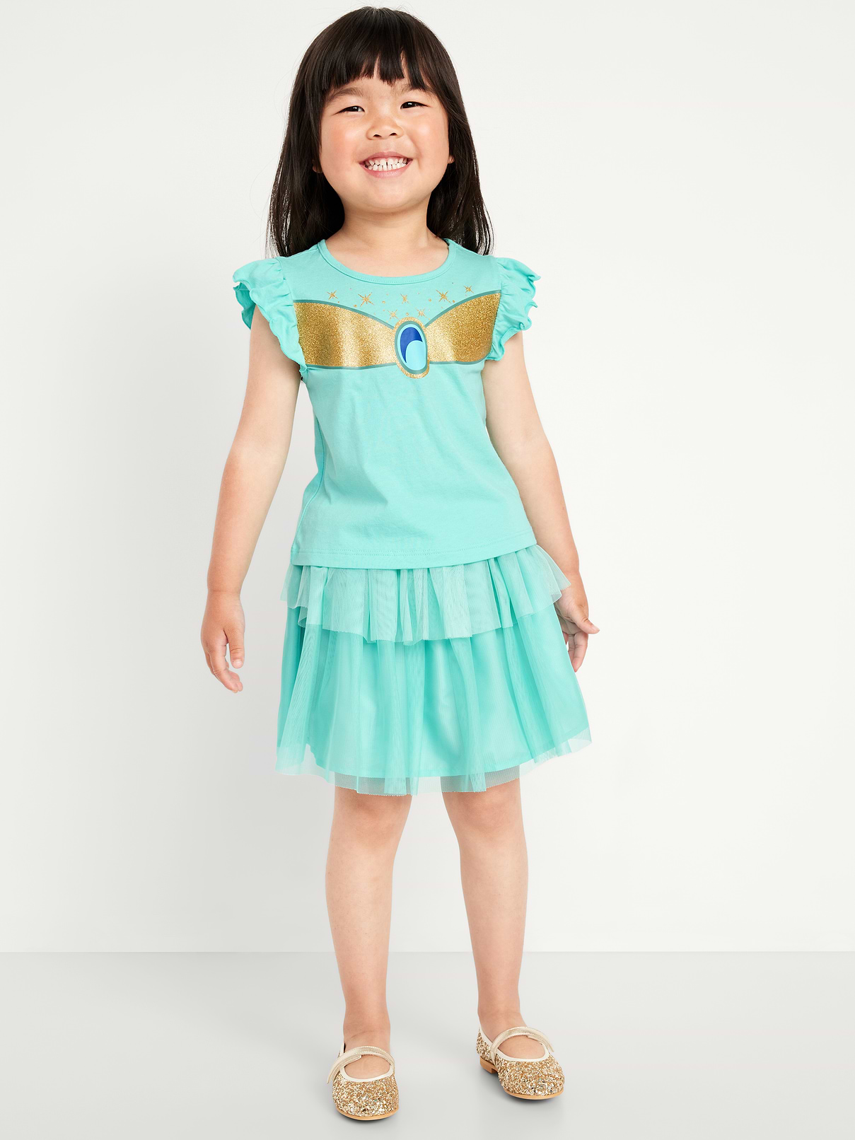 Image number 1 showing, Disney© Princess T-Shirt and Tutu Skirt Set for Toddler Girls