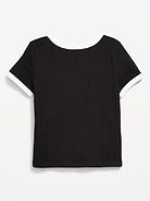 Image number 2 showing, Las Vegas Raiders Fitted Graphic Ringer T-Shirt for Girls