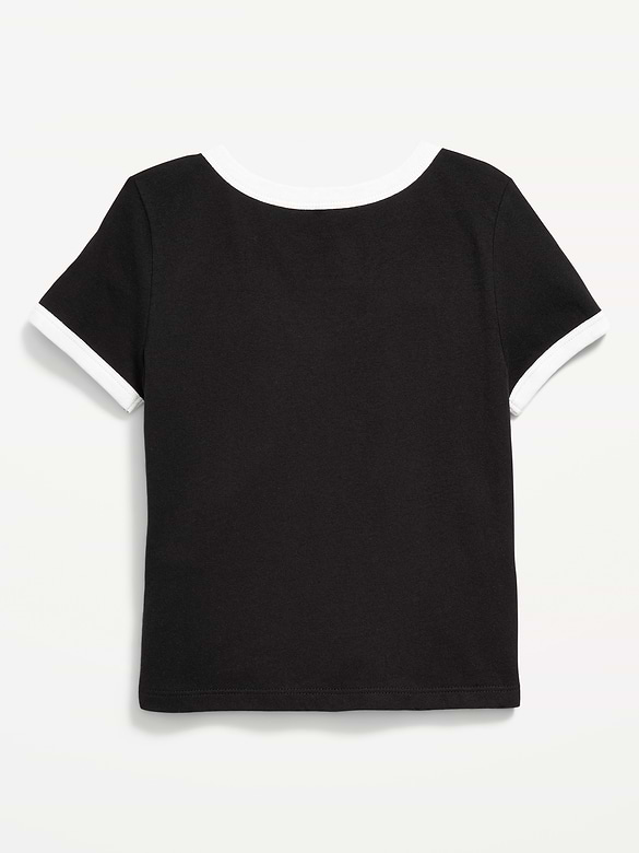 Las Vegas Raiders Fitted Graphic Ringer T-Shirt for Girls