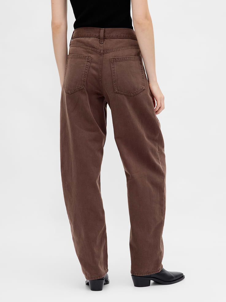 Image number 4 showing, High Rise UltraSoft Crossover Barrel Jeans