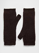 Image 1 of 1, Our bestselling fabric that feels cashmere-soft. Crafted in a midweight plush yarn. Refined with a special brushed technique. It's everyday luxury., Supersoft knit fingerless mittens., Ribbed hem., Attached thumb holes., Certain styles have an allover print., Product #761370