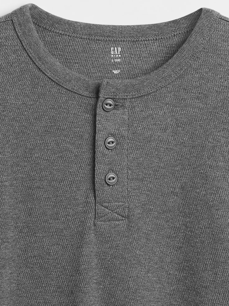 Image 2 of 2, Kids Relaxed Henley T-Shirt