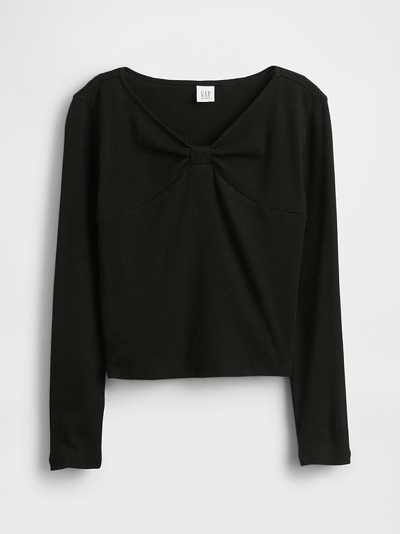 Kids Bow-Neck T-Shirt