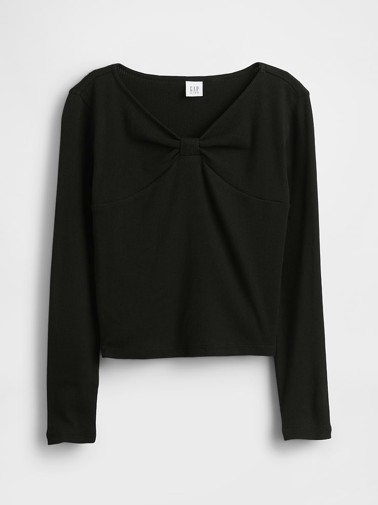 Image number 2 showing, Kids Bow-Neck T-Shirt