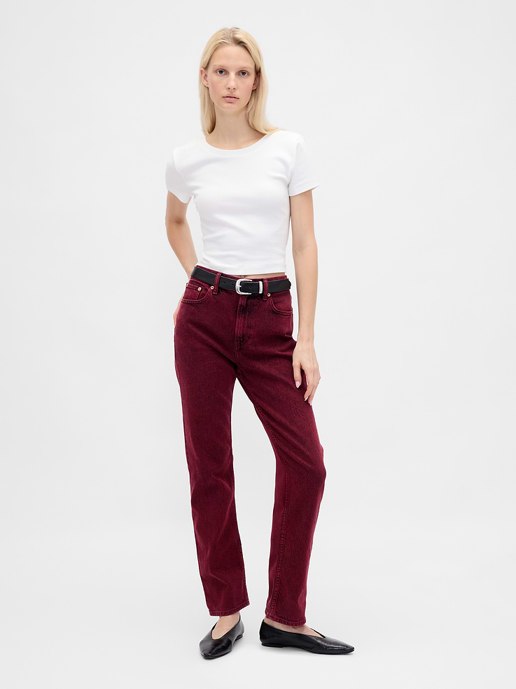 Image number 1 showing, High Rise '90s Slim Straight Jeans