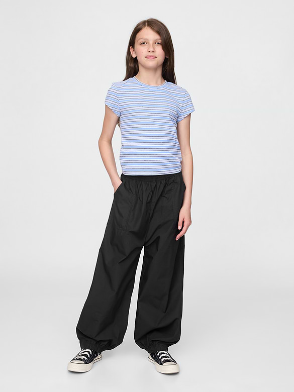 Kids Poplin Baggy Joggers