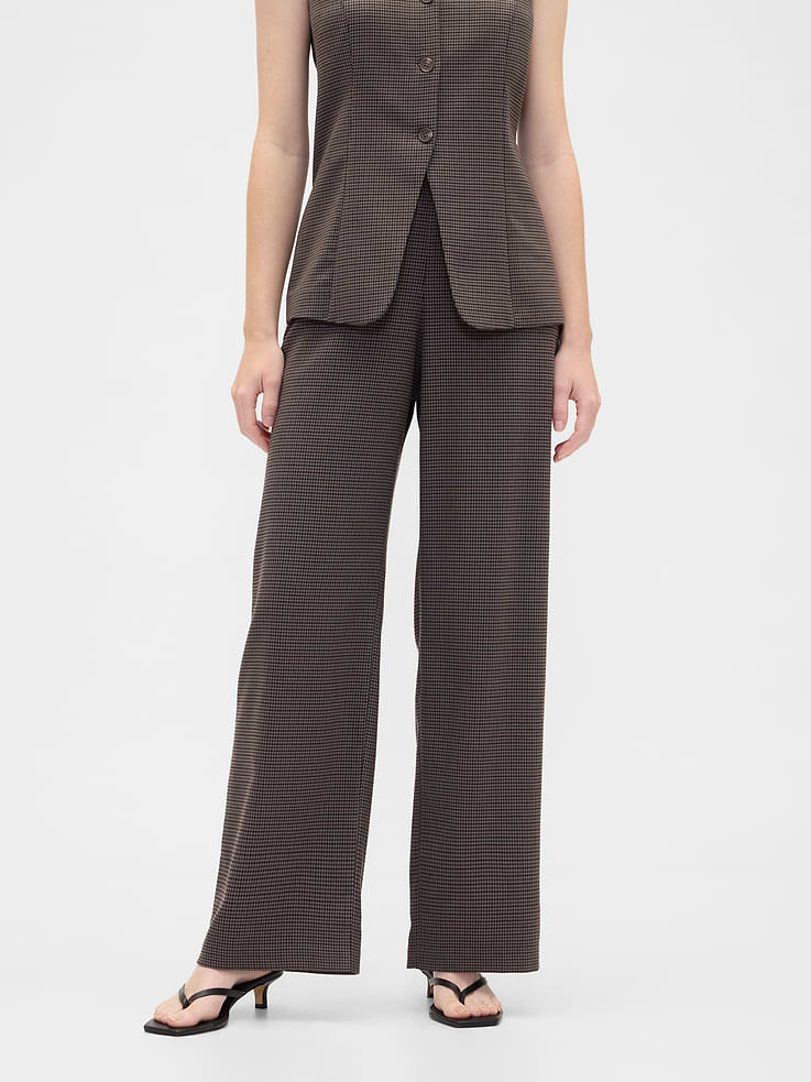 Image number 2 showing, Recycled Mid Rise Easy Wide-Leg Pants
