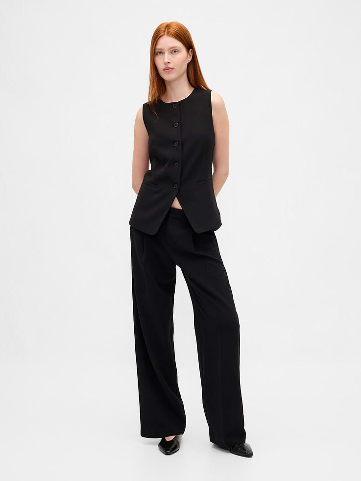 Image number 1 showing, 365 Low Rise Pleated Wide-Leg Trousers