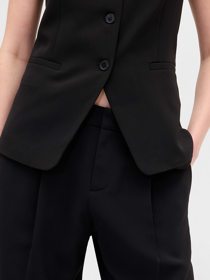 Image number 9 showing, 365 Low Rise Pleated Wide-Leg Trousers