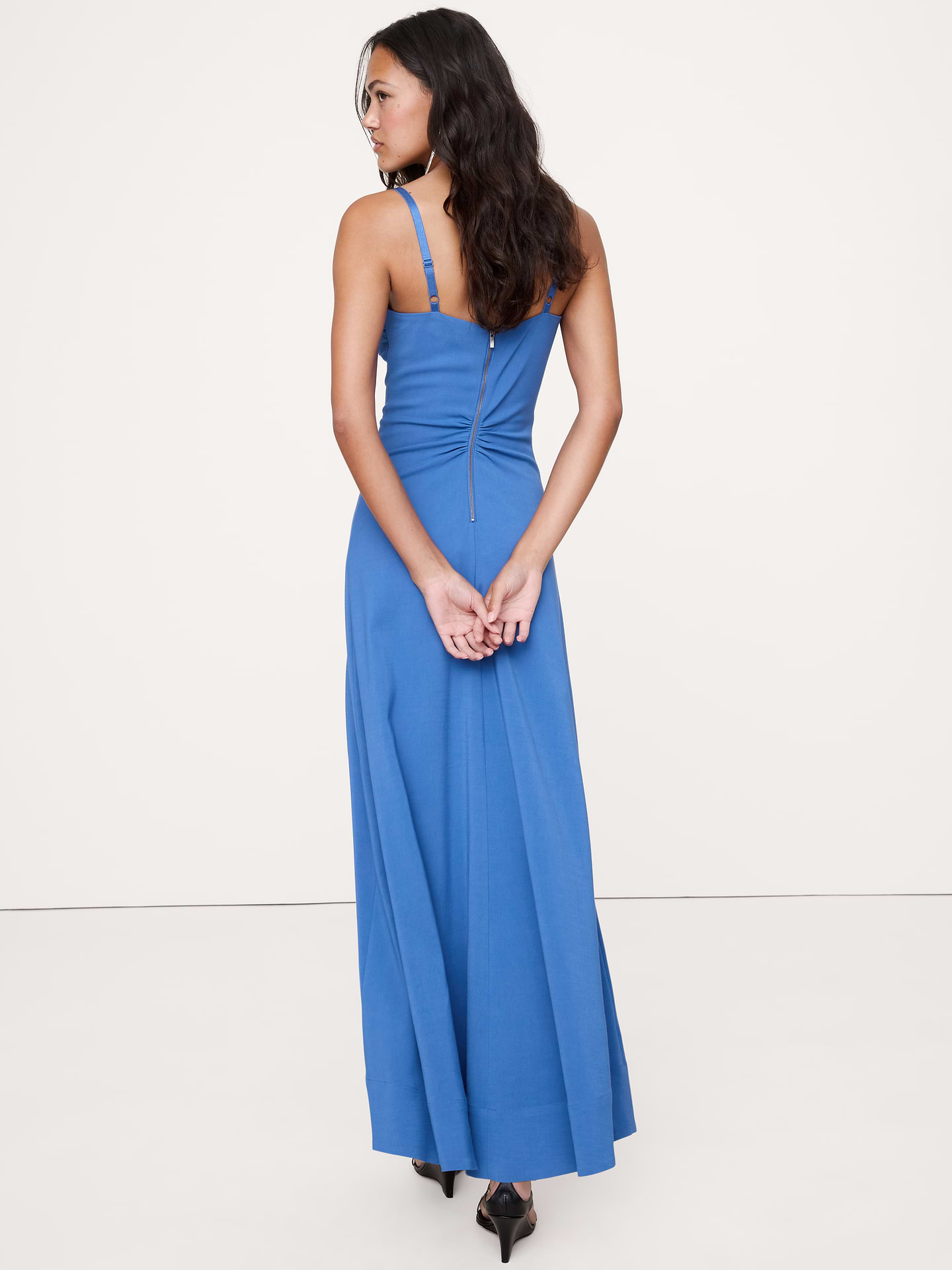 Image number 3 showing, Stretch-Sateen Sweetheart Maxi Dress