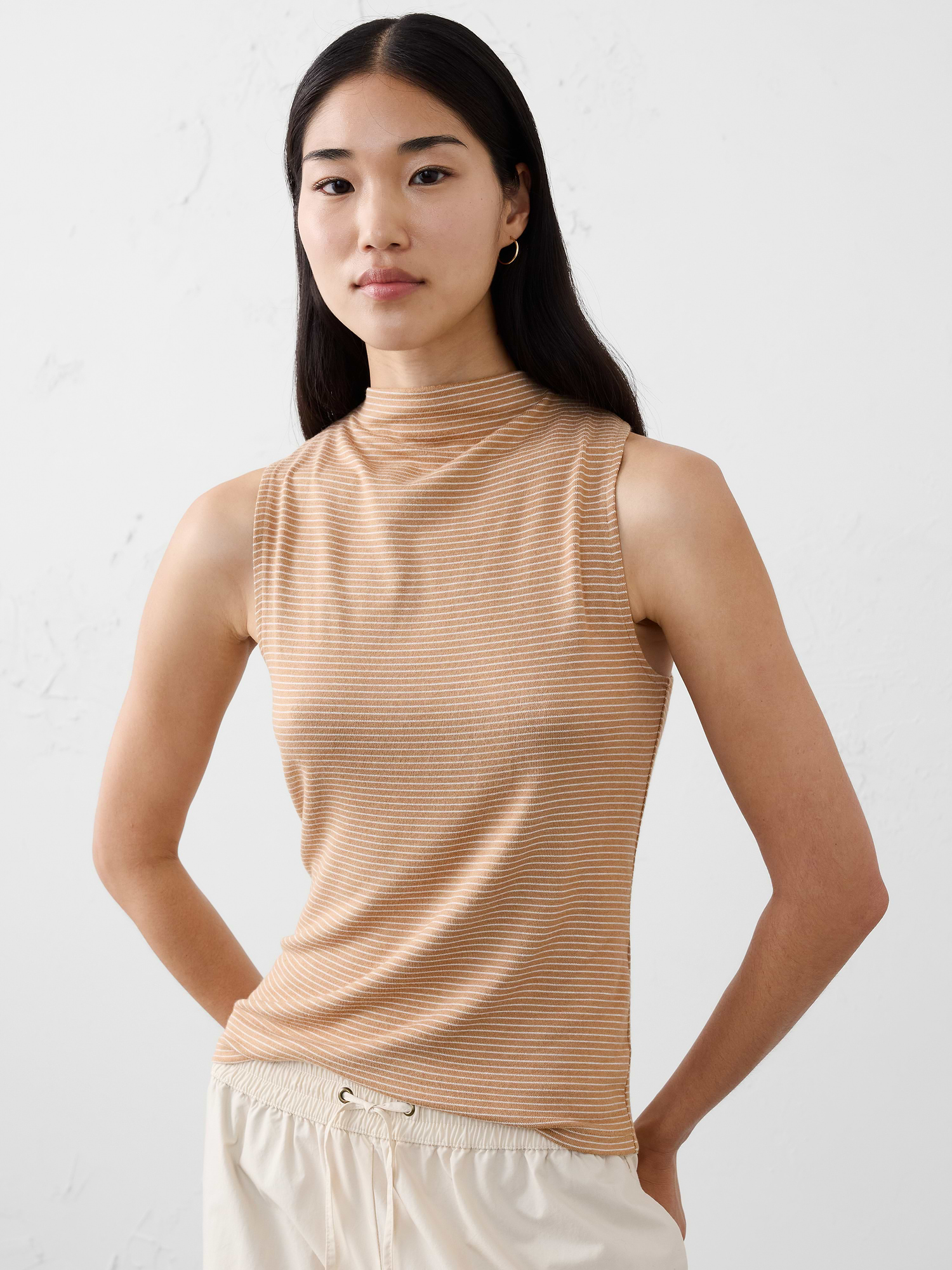 Soft Luxe Mock-Neck Top | Banana Republic Factory