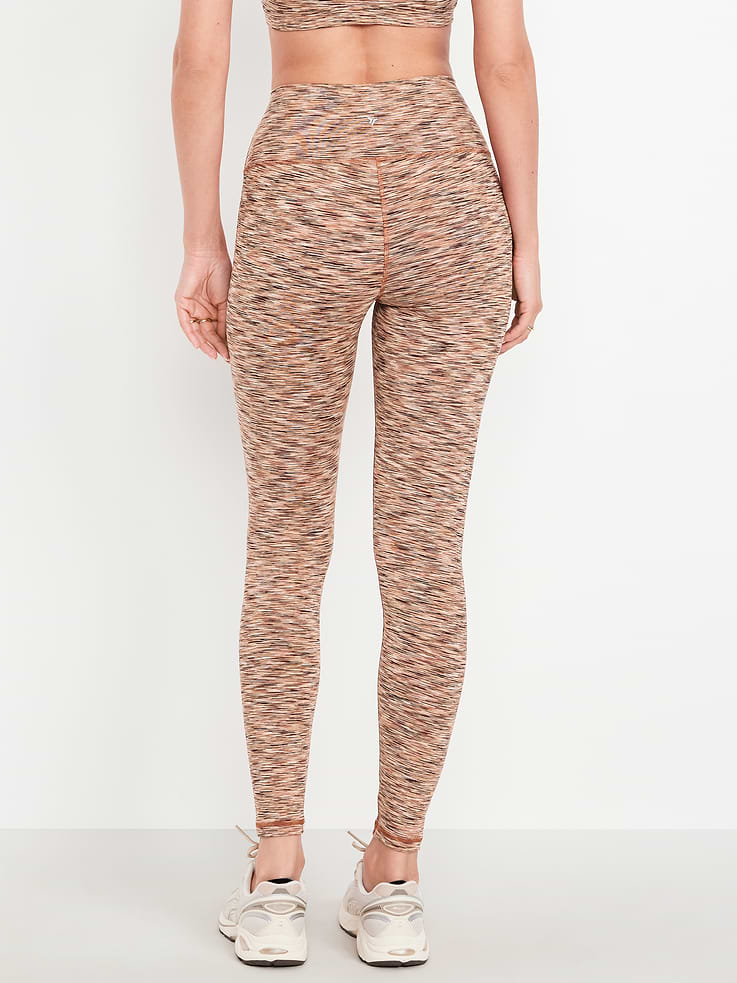 L'image numéro 2 présente Legging teint par espacement à taille haute pleine longueur.