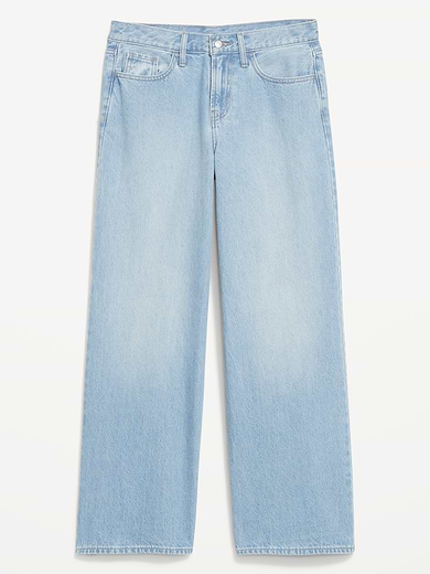 Image number 8 showing, Mid-Rise Wow Baggy Wide-Leg Jeans