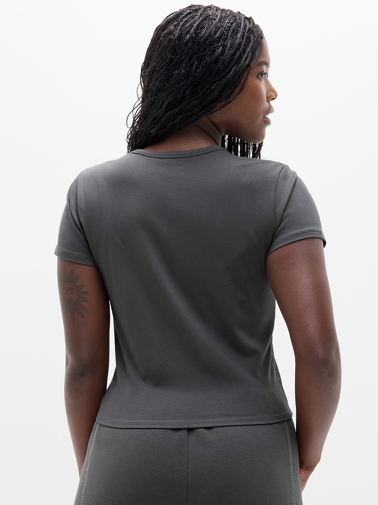 Image number 7 showing, Signature Rib Crop Tee