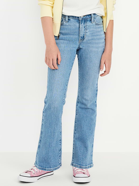 Jean Wow évasé à taille haute pour fille