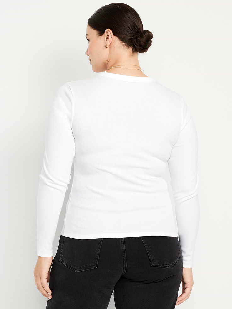 Image 5 of 6, Snug Long-Sleeve Crew-Neck T-Shirt