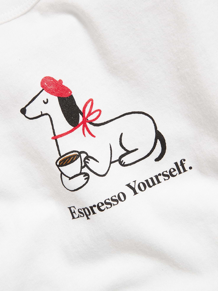 L'image numéro 4 présente T-shirt passe-partout ras du cou à imprimé