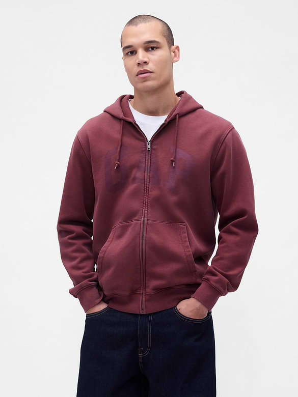 Adult VintageSoft Arch Logo Zip Hoodie