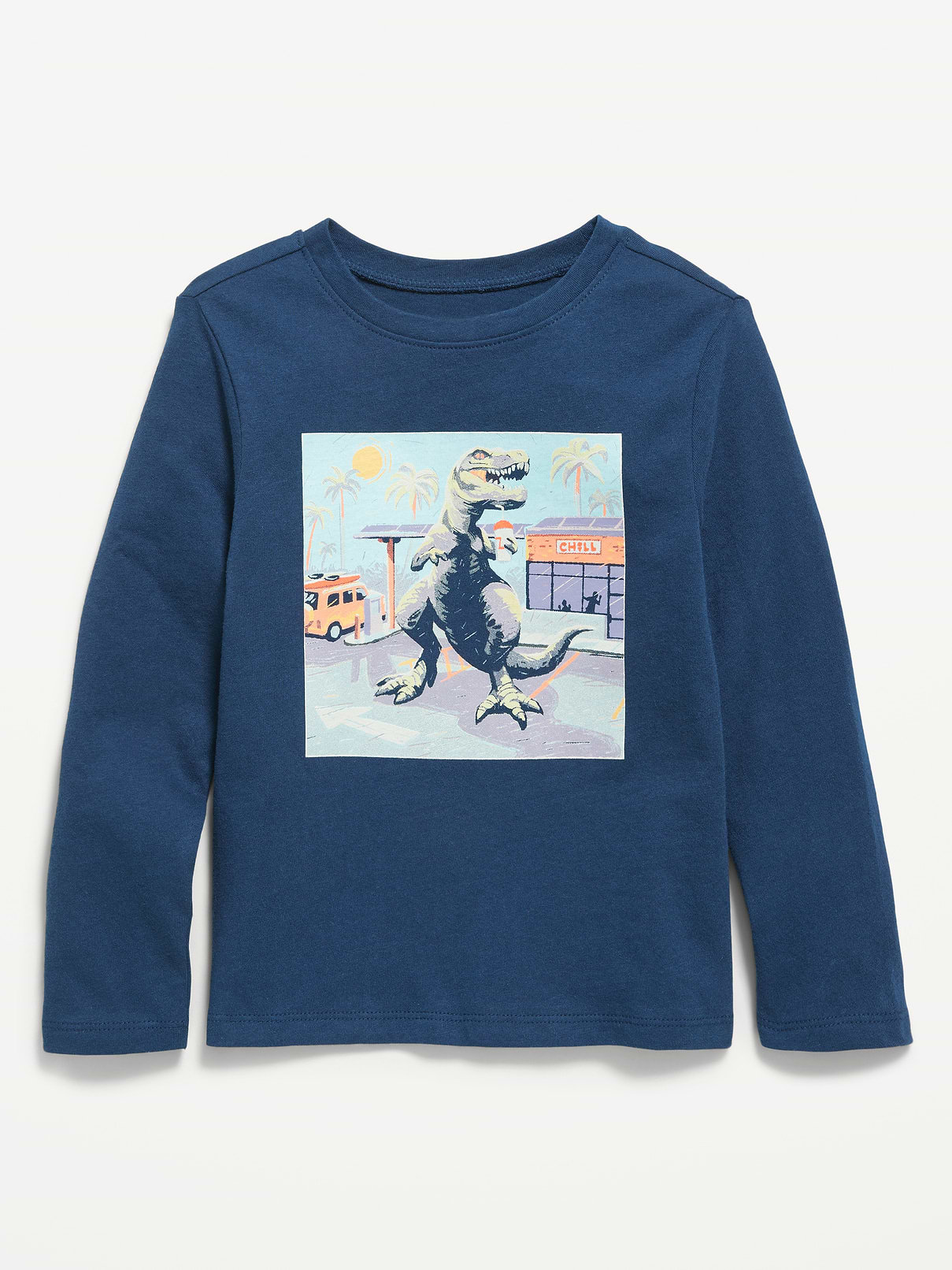 Image number 1 showing, Long-Sleeve Unisex Graphic T-Shirt for Toddler