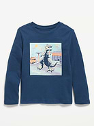 Image number 1 showing, Long-Sleeve Unisex Graphic T-Shirt for Toddler