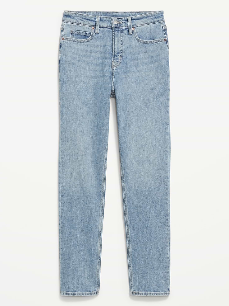 Image number 9 showing, Extra High-Waisted Straight Jeans