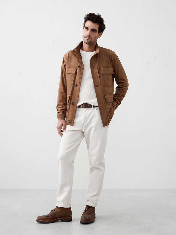 Vegan Suede Field Jacket