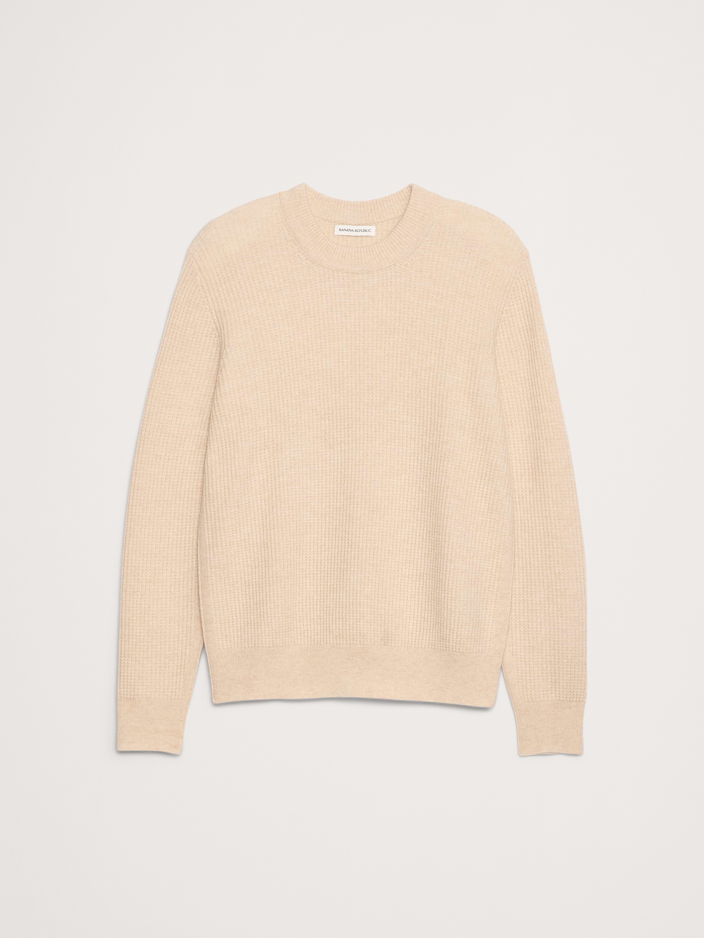 Image number 5 showing, Italian Merino-Cashmere Waffle-Knit Sweater