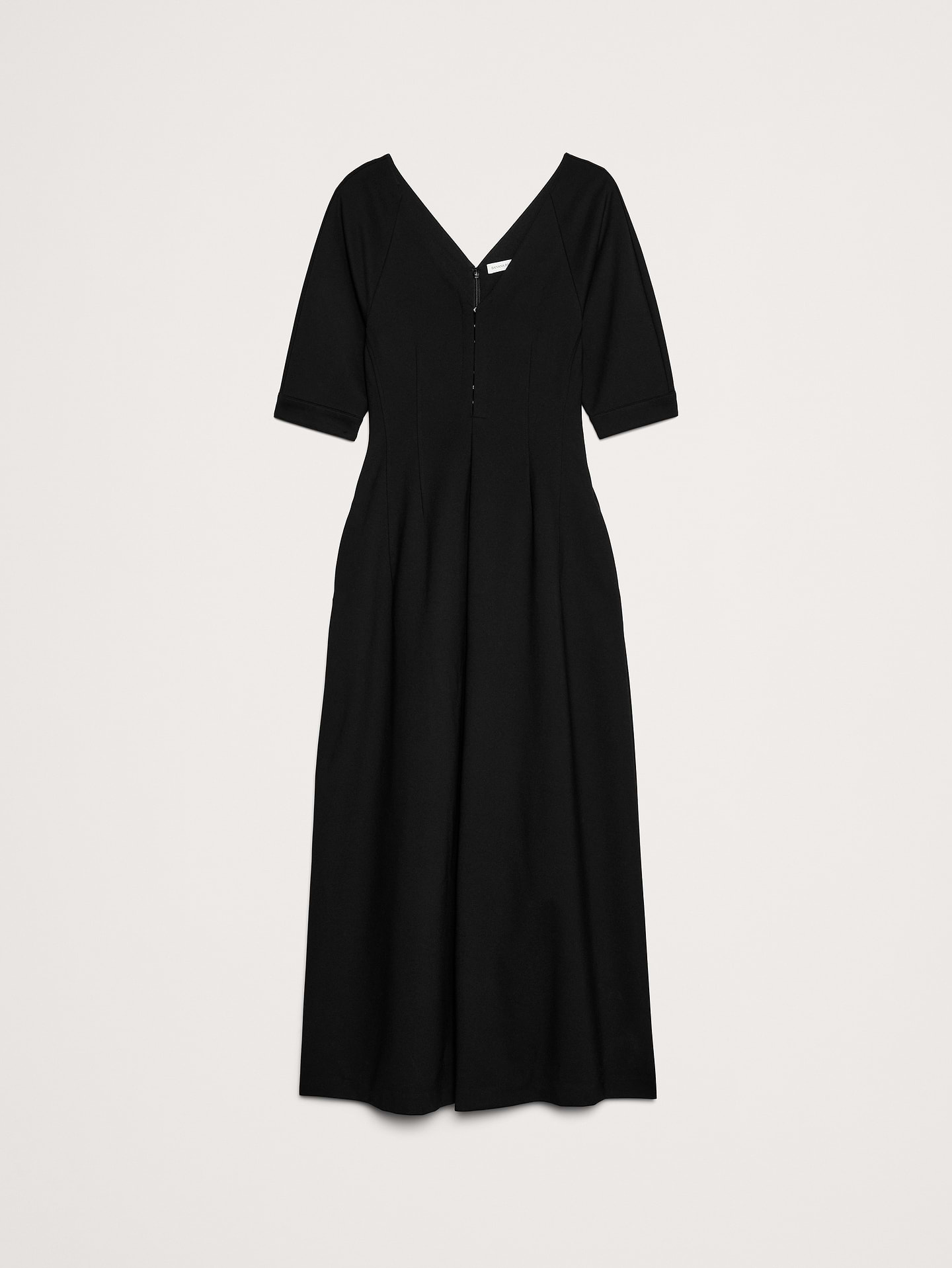 Image number 5 showing, Ponte Puff-Sleeve Maxi Dress