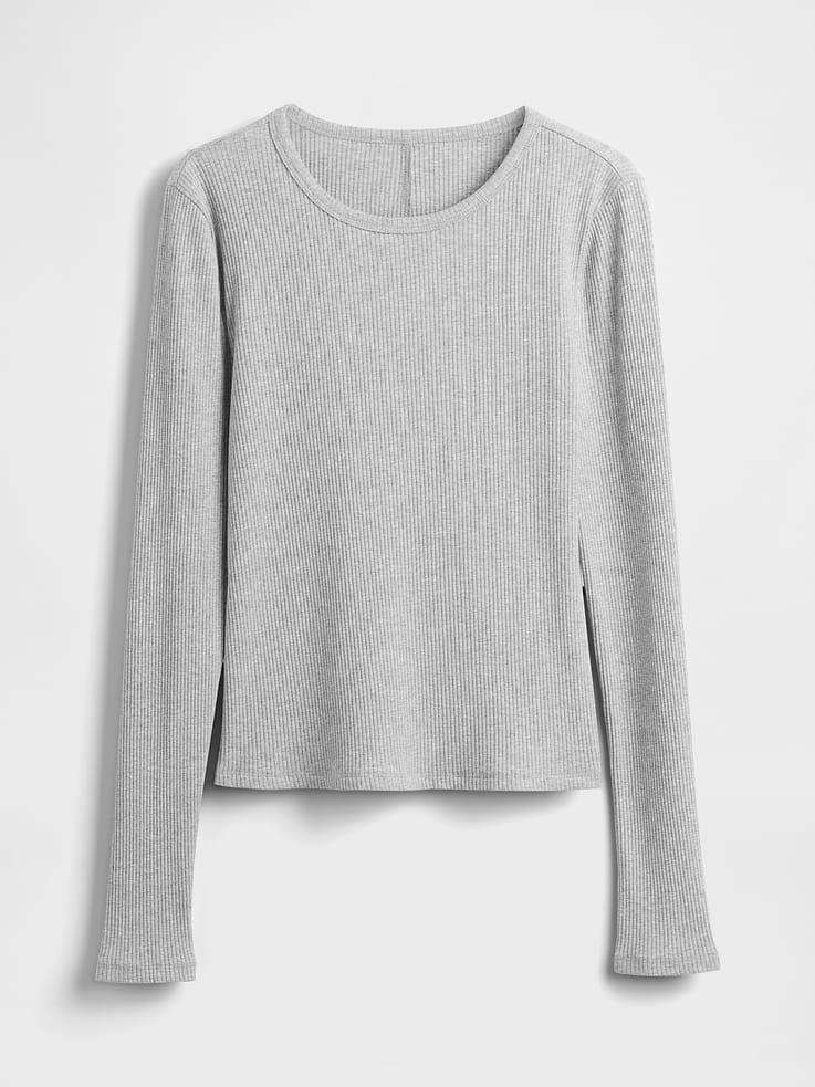 Image number 5 showing, Modern Compact Rib Crop T-Shirt