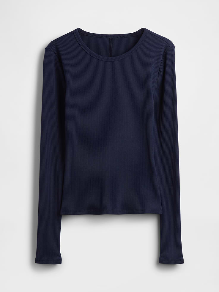Image number 4 showing, Modern Compact Rib Crop T-Shirt