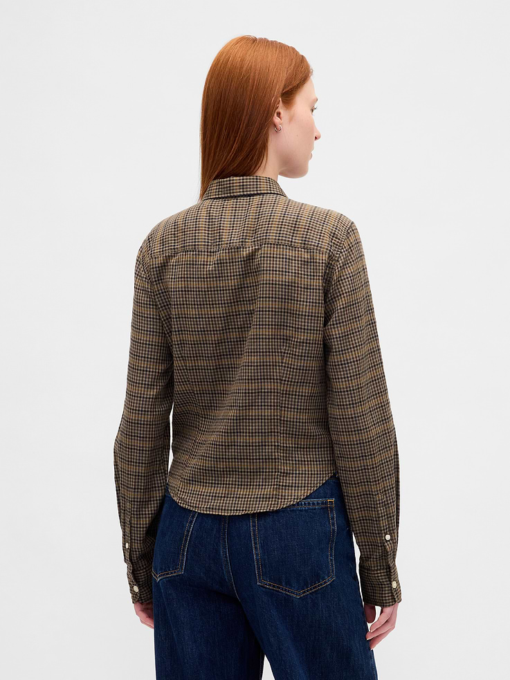 Image number 3 showing, Flannel Fitted Plaid Shirt