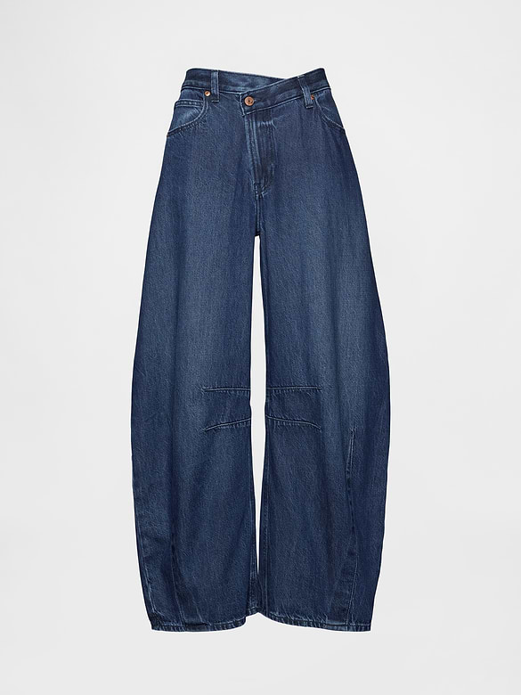 High Rise UltraSoft Crossover Horseshoe Jeans