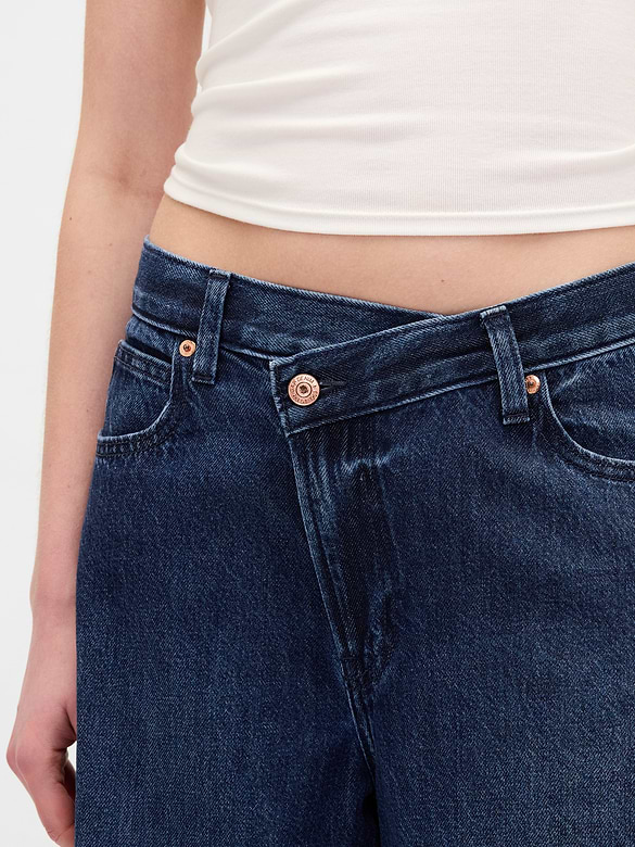 High Rise UltraSoft Crossover Horseshoe Jeans