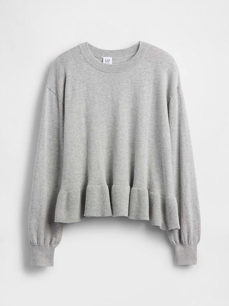 Image number 2 showing, Kids Relaxed Peplum Sweater