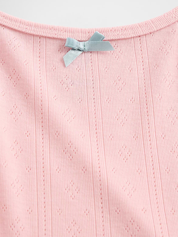 Kids Recycled Pointelle Tank PJ Set