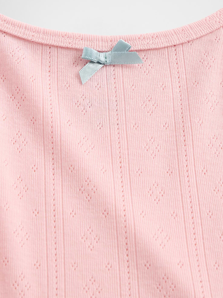 Image number 4 showing, Kids Recycled Pointelle Tank PJ Set
