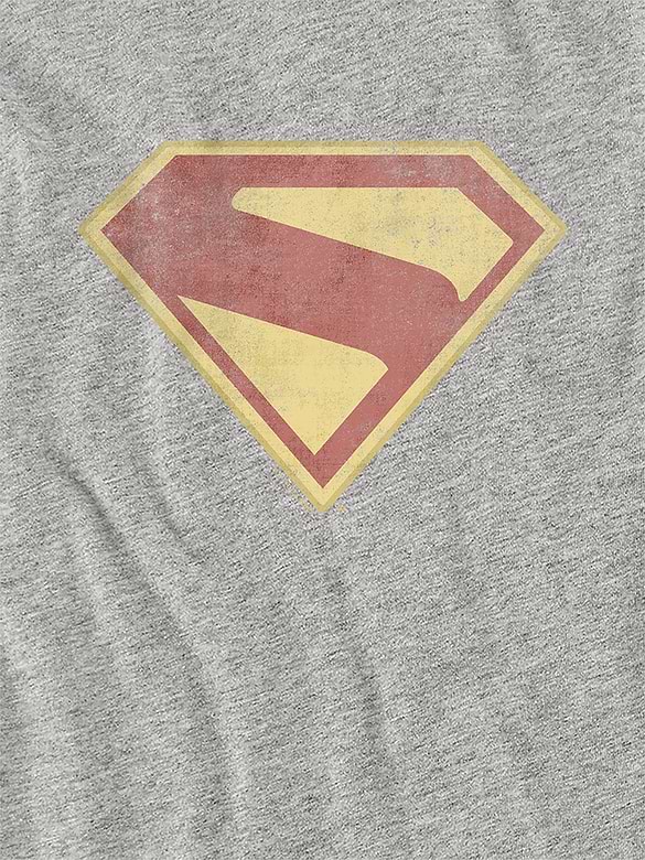 Kids Superman 2025 Logo Full Color Distress Graphic T-Shirt