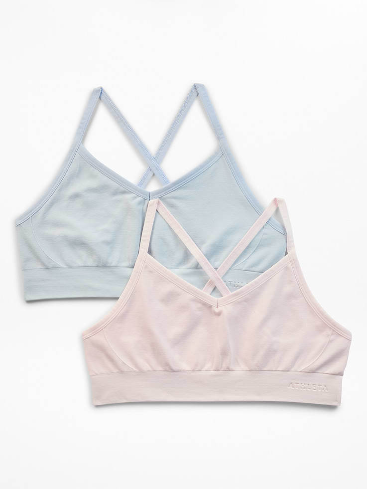 Image number 1 showing, Athleta Girl Thrive Seamless Bra 2 Pack