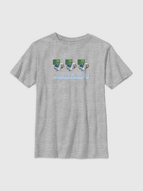 Minecraft Mini Chicken Jockey Graphic T-Shirt For Kids
