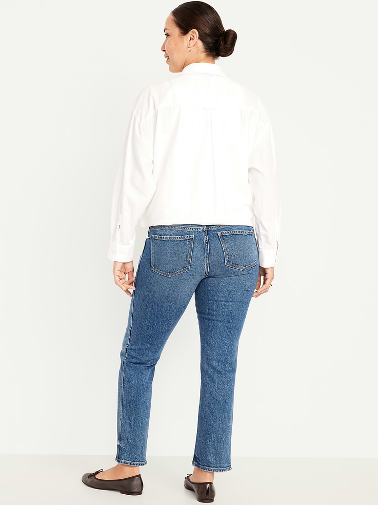 Image number 2 showing, Maternity Full-Panel Vintage Slim Jeans