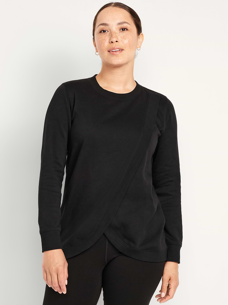 Image number 1 showing, Maternity Cross-Front Nursing Tunic