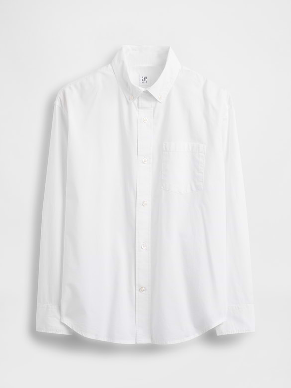 Kids Poplin Uniform Relaxed Shirt