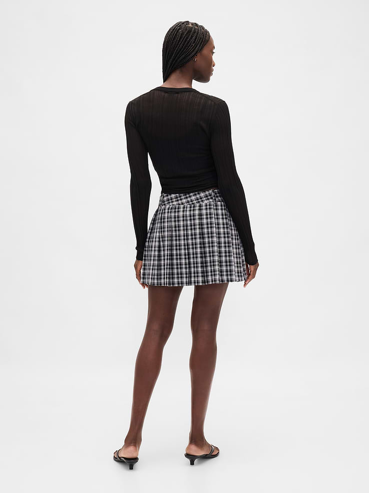 Image number 2 showing, Pleated Mini Skort