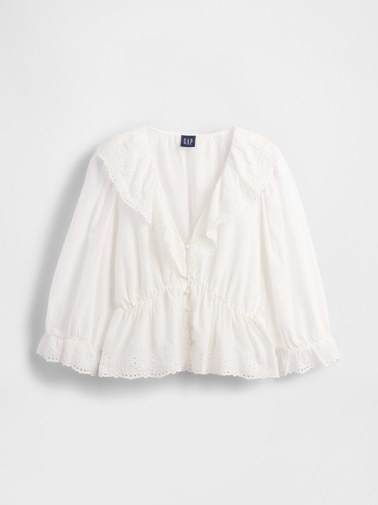 Image number 5 showing, Ruffle Collar V-Neck Top