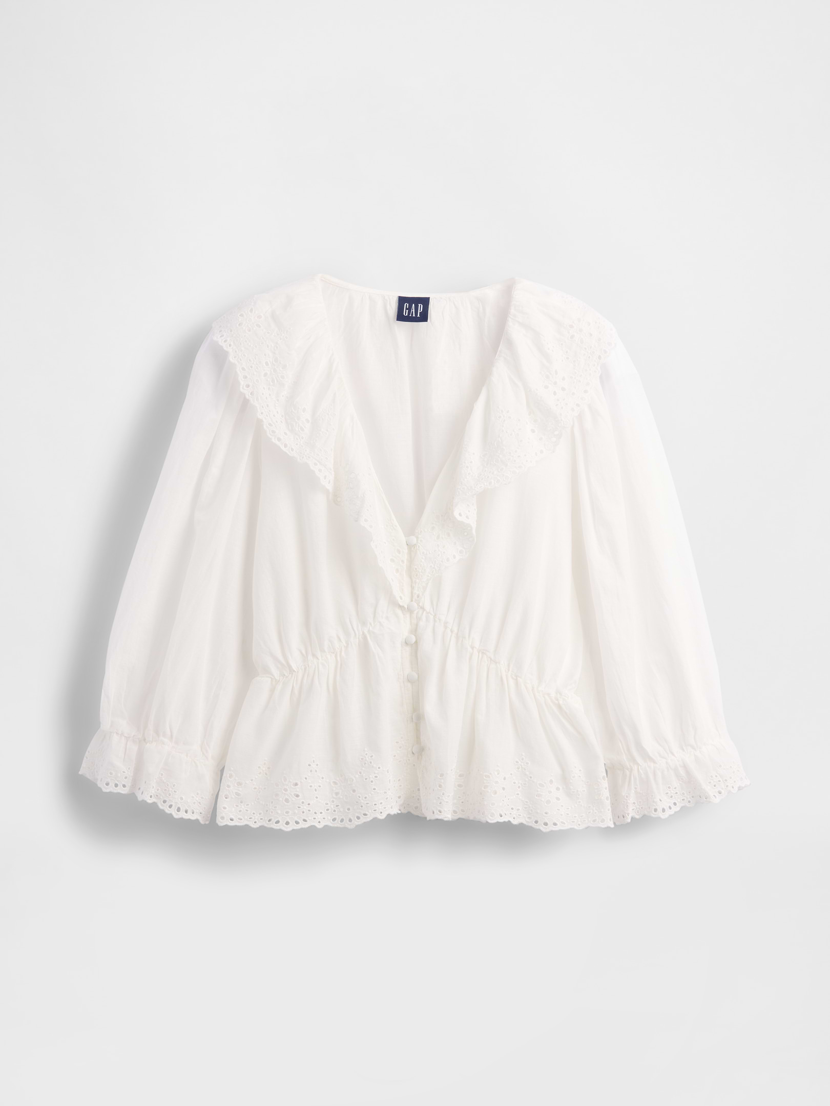 Image number 5 showing, Ruffle Collar V-Neck Top