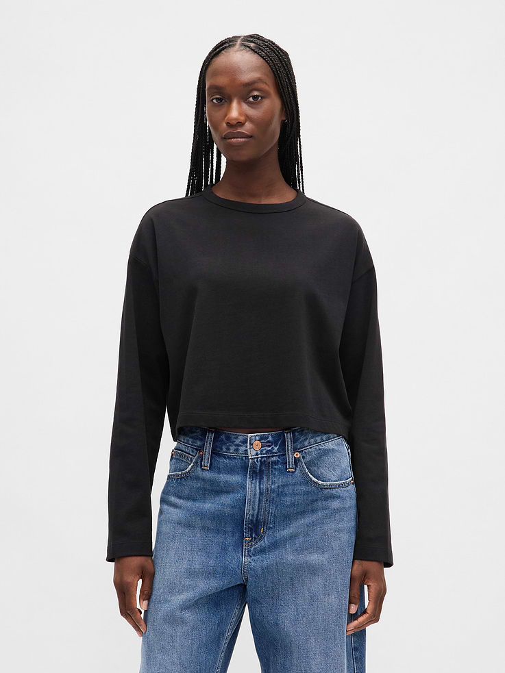 Image number 1 showing, Heavyweight Crop T-Shirt