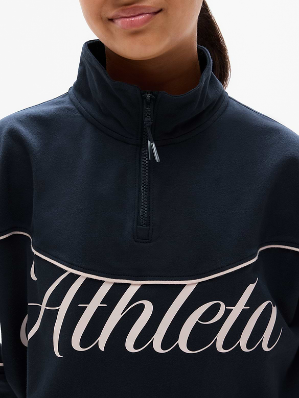 Athleta Girl School Vibes 1/4 Zip Sweatshirt