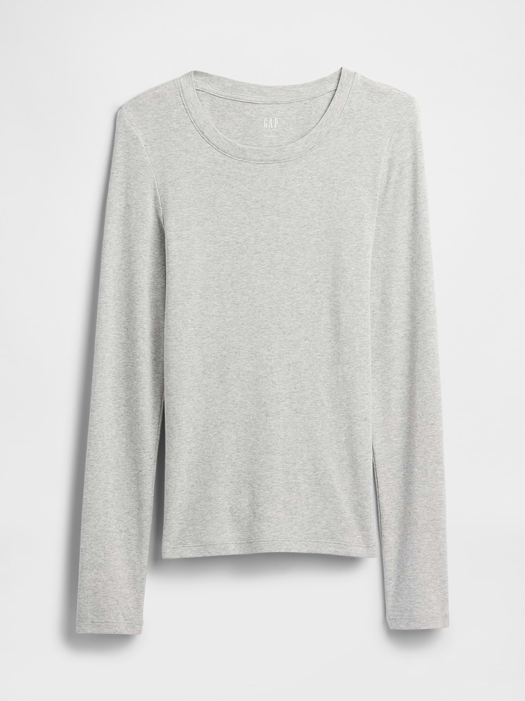 Image 5 of 5, Modern Ribbed Crewneck T-Shirt